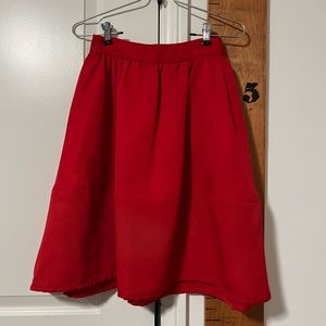Red skirt